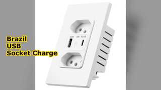 Brazil USB Wall Socket Fast Charge