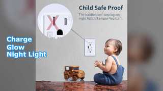 Night Light USB Outlet: Charge & Illuminate!