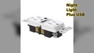 Warm White Night Light Plug In 15A 125V