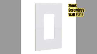Screwless Wall Plate Modern Matte Finish
