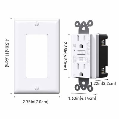 Wall Mount GFCI Outlet 125V 60Hz For Electrical Safety And Efficiency