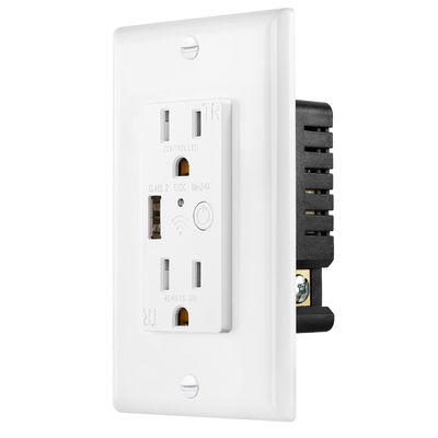 Home Automation Wifi Controlled Power Outlet 15A 125V