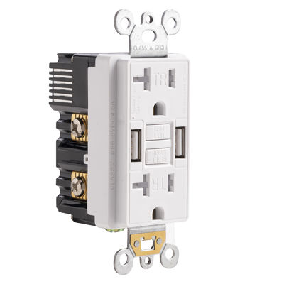 20A GFCI Receptacle Tamper Resistant With 5V 2.4A USB