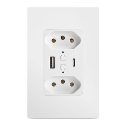 Annatel Tuya Wifi Brazilian Wall Outlet With USB And Type C Socket