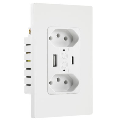 Annatel Tuya Wifi Brazilian Wall Outlet With USB And Type C Socket