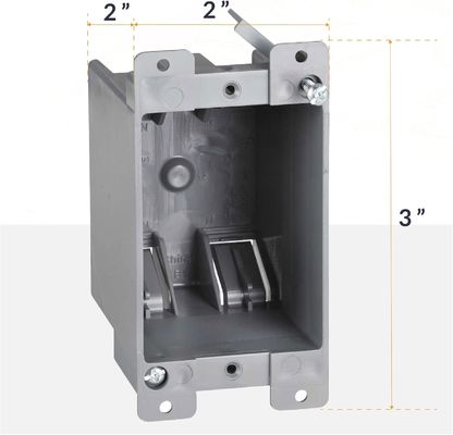 Industrial PVC 1 Gang Junction Box Electrical Installations UL 514C Standard