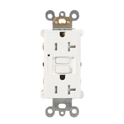 125V 20A Slim GFCI Electrical Outlet Self Test Grounding Fault Interruptor