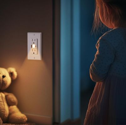 Home 15A Wall USB Socket With Type C Night Light Illumination