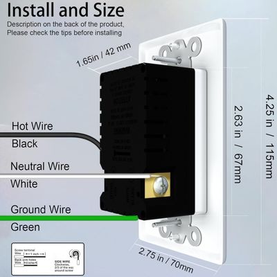 20A QC/PD20W USB Outlet With 0.2W Power Night Light