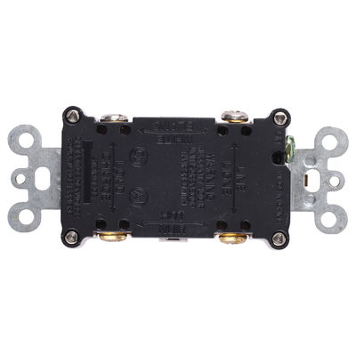 125V 20A Slim GFCI Electrical Outlet Self Test Grounding Fault Interruptor