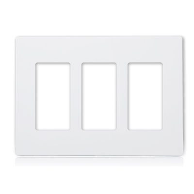 Glossy Finish Screwless 3 Gang Face Plate For Wall Socket