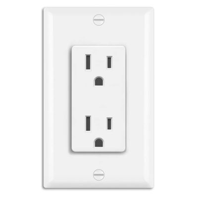 Residential And Commercial Wall Mounted Socket 15A 125V For Easy Secure Connection