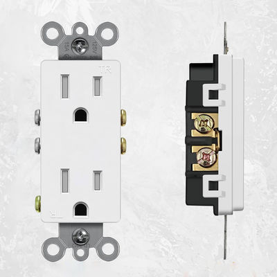 Residential And Commercial Wall Mounted Socket 15A 125V For Easy Secure Connection