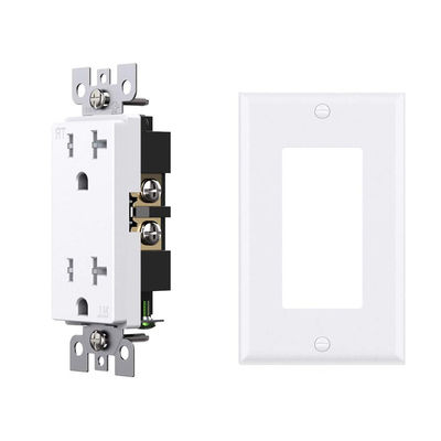 20 Amp Decorator Receptacle Wall Outlet Socket 125V 60Hz