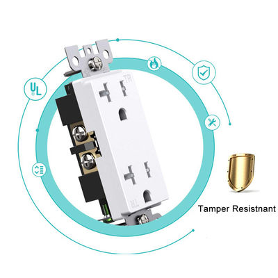 20 Amp Decorator Receptacle Wall Outlet Socket 125V 60Hz
