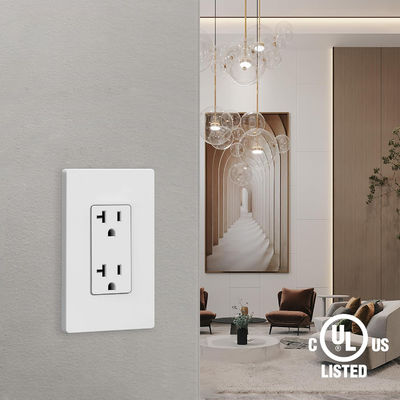 20 Amp Decorator Receptacle Wall Outlet Socket 125V 60Hz
