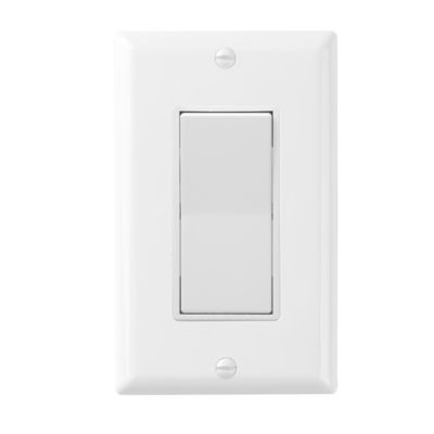 Single Pole Decora Rocker Switch Wall Mounted Standard Grouding 120V