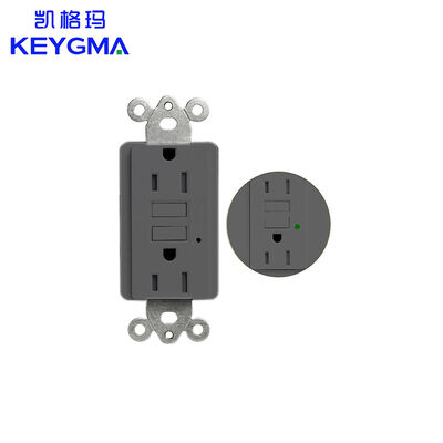 125V 15A Tamper Resistant GFCI Electrical Outlet with Self-Test and UL943 Standard GFCI Grounding