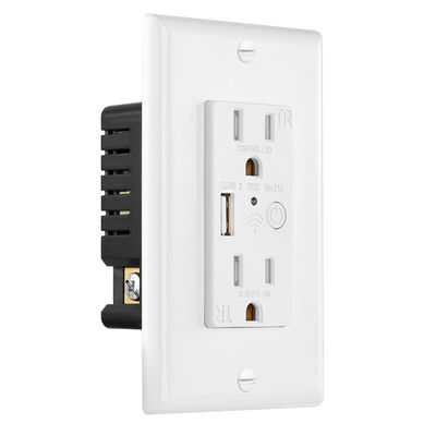 Home Automation Wifi Controlled Power Outlet 15A 125V