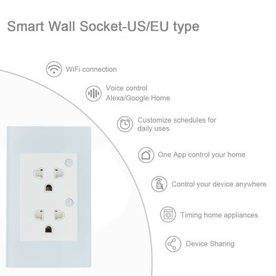 Voice Controlled Tuya Wifi Wall Socket For Easy Home Automation
