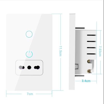 Residential 1 Gang Wifi Switch Socket Italian Standard Plug Type