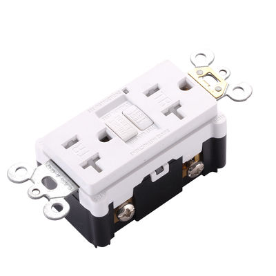 125V 20A Slim GFCI Electrical Outlet Self Test Grounding Fault Interruptor