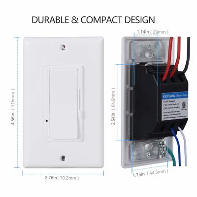 110-277V Electrical Wall Type 0-10V LED Dimmer Controller Dimmable Light Switch